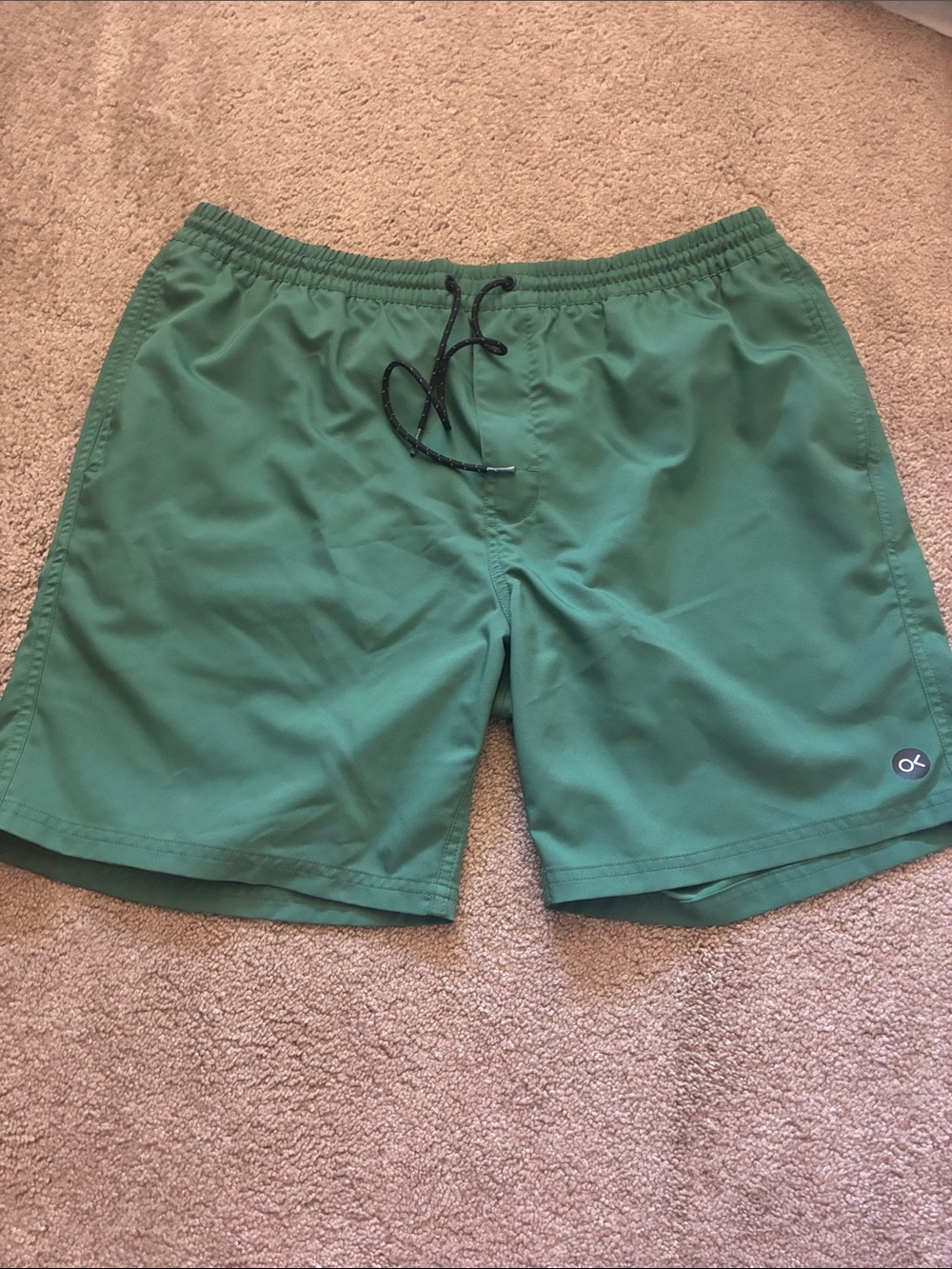 Outerknown Nomadic Volley Swim Trunks Green Mens size XL